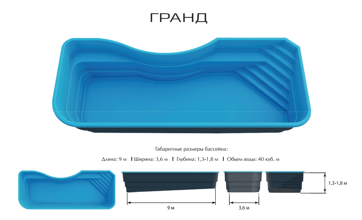 Бассейн ГРАНД ECOLINE