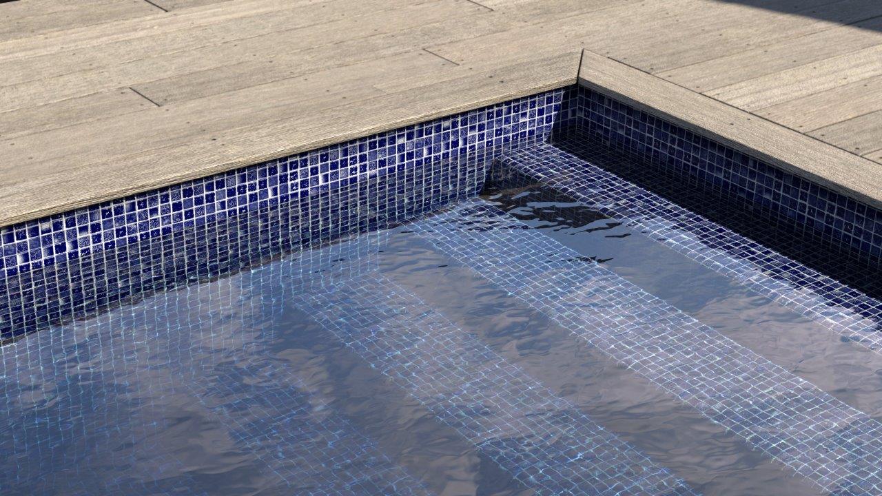 Пленка AVfol Decor AD-MOSAIC AQUA, мозаика аква, 1.5 мм, ширина 1.65 м в каталоге e-pool.by