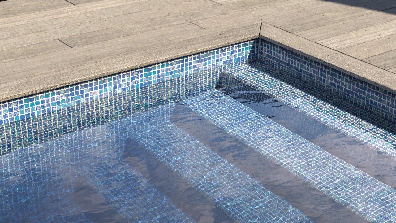 Пленка ПВХ AVfol Decor AD-MOSAIC AZUR, мозаика голубая, 1.5 мм, ширина 1.65 м в каталоге e-pool.by
