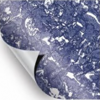 Пленка ПВХ AVfol Decor AD-BLUE MARMOR, синий мрамор, 1.5 мм, ширина 1.65 м 