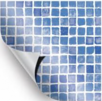 Пленка ПВХ AVfol Decor AD-MOSAIC AZUR, мозаика голубая, 1.5 мм, ширина 1.65 м 
