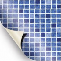 Пленка ПВХ AVfol Decor AD-MOSAIC BLUE, синяя мозаика,1.5 мм, ширина 1.65 м 