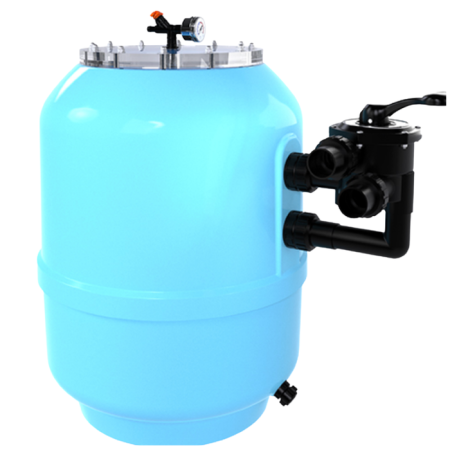 Фильтр Emaux GAC500 (D500мм), с боковым 6-позиционным клапаном 1,5" в каталоге оборудования e-pool.by
