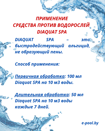 Средство против водорослей DIAQUAT SPA ATC 1 л в каталоге e-pool.by